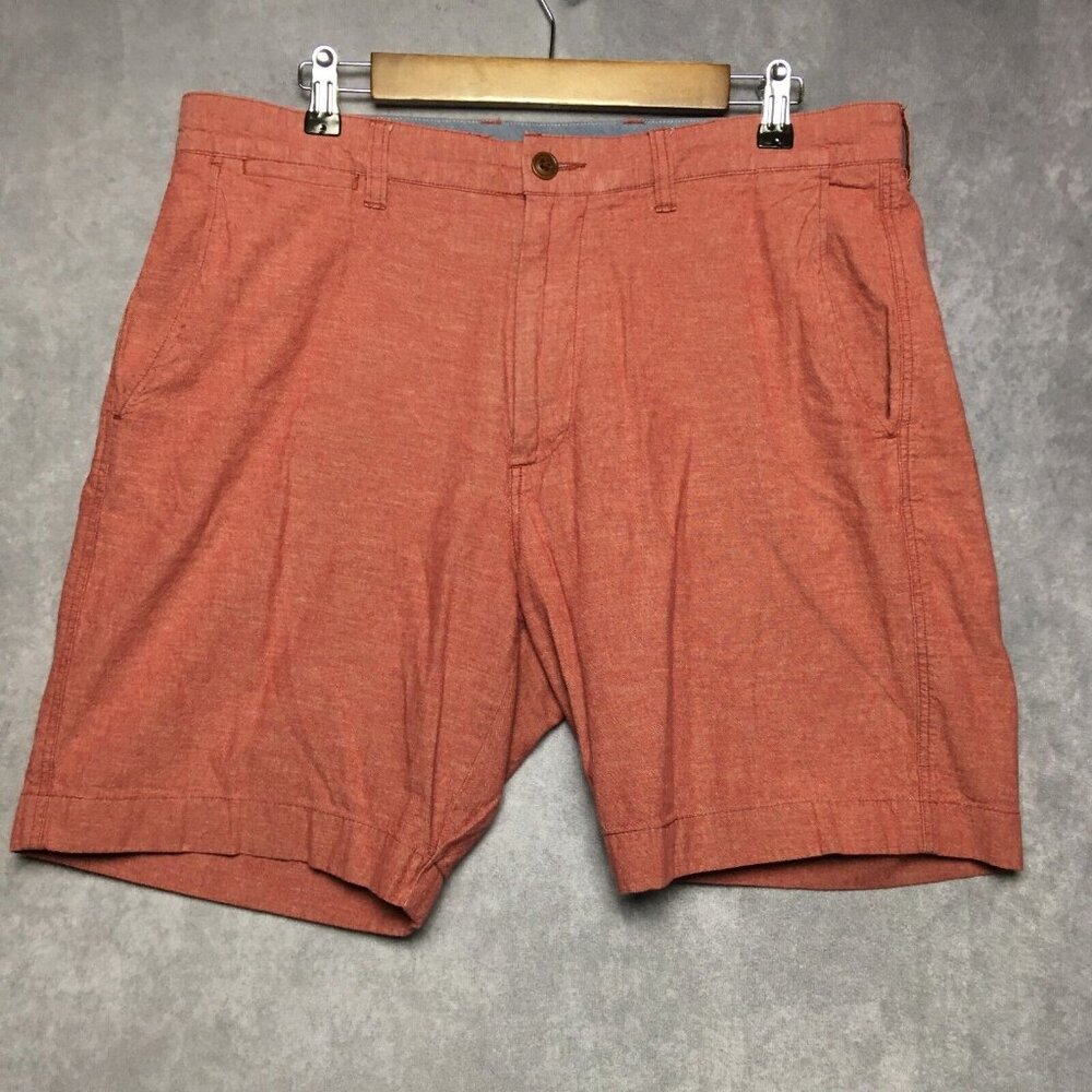 J Crew Mens Pink Shorts size 35 Flat Front‎ Pockets 100% Cotton